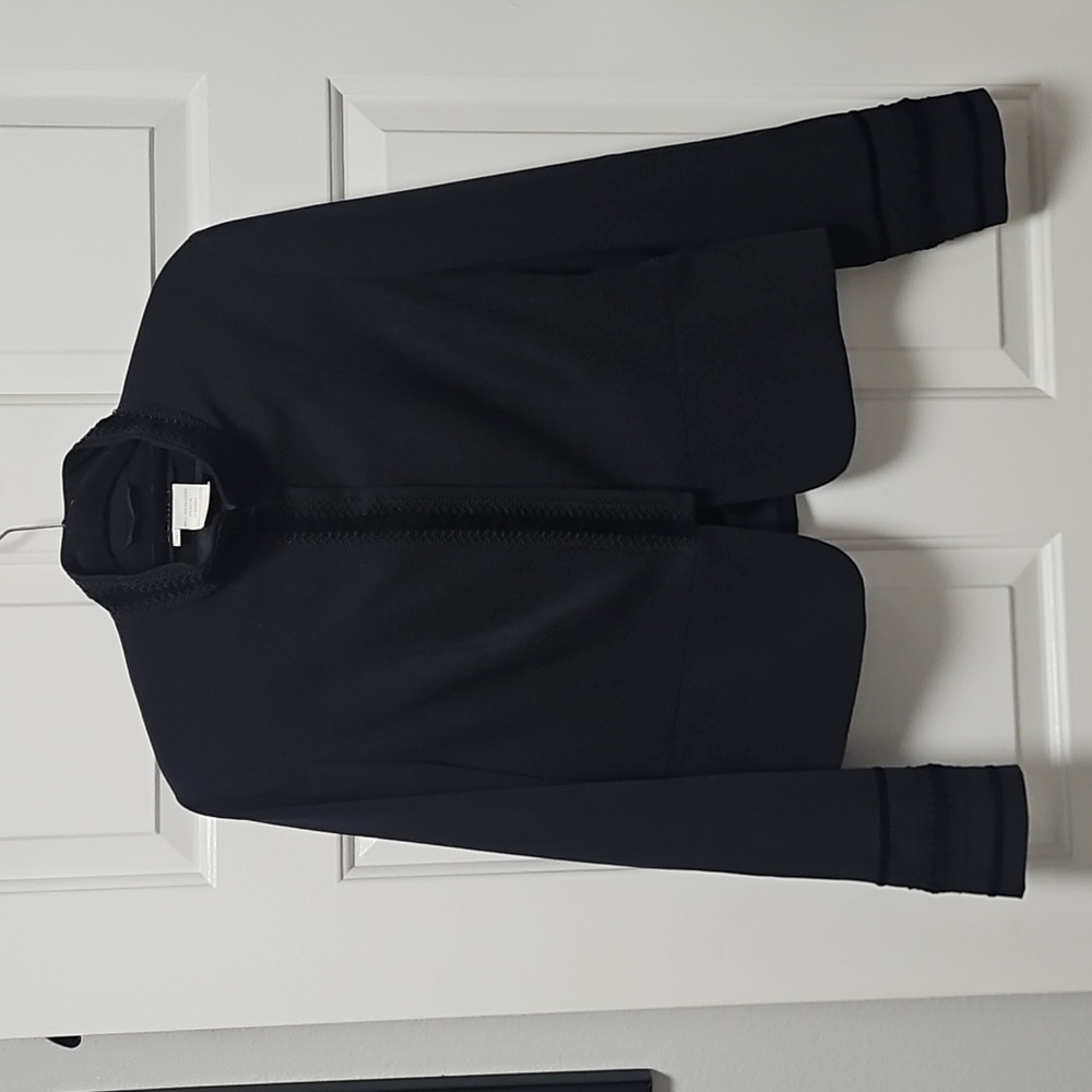 Gorgeous Script Snap Front Jacket With Velvet & R… - image 1